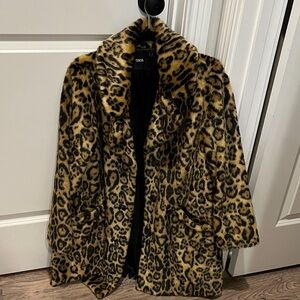 ASOS Leopard Faux Fur Jacket